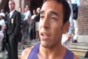Leo Manzano after physical 800 race at 2010 Stockholm Diamond League