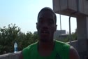 Lionel Larry after 4x400 invite 2011 Texas Relays
