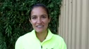 Lisa Aguilera after sub-10 steeple at USATF Oxy HP 2012