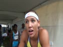 Lolo Jones after bad at the office in 100H at adidas Grand Prix 2011