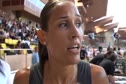 Lolo Jones after victory in 100H at 2010 Monaco Diamond League
