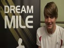 Lukas Verzbicas after National HS 2Mile record before Dream Mile 2011 adidas Golden Stripes