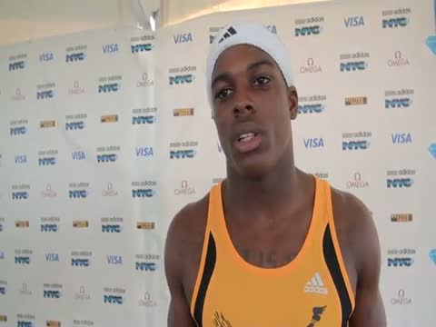 Marvin Bracy Dream 100 champ into 30 headwind at 2011 adidas Grand Prix