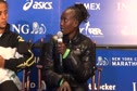 [@Mary Keitany] if she made the right decision in pacing at ING New York City Marathon 2011 [#press conference]