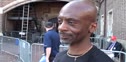 Masters runner Fred after 4x400 at 2010 Penn Relays