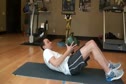 Med ball core - ab oriented between knees