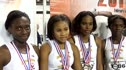 Medgar Evers girls 4x400 champs 2011 Simplot Games