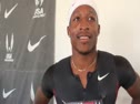 Michael Rodgers after first round 100m at USATF Outdoor Championships 2011