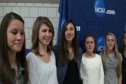 Michigan ladies at Blue Carpet NCAA XC 2011