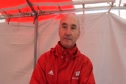 Mick Byrne Wisco coach talks about team goals on Monday before NCAA XC 2011