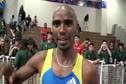 Mo Farah after exciting 3k 2011 NB Grand Prix