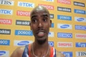 Mo Farah after just getting nipped for gold in the 10000 meter final at Daegu 2011 World Championships
