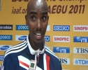 Mo Farah talks to press and looks towards plans for 2012 after Daegu World Championship