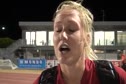 Molly Beckwith breaking 2 minutes in 800 at 2010 Lignano