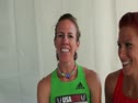 Morgan Uceny & Anna Pierce after qualifying to 1500m final at USATF Outdoor Championships 2011