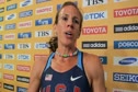 Morgan Uceny after fall in 1500 meter final at Daegu 2011 World Track Championships