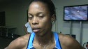 Muna Lee after 100 Semis 2009 IAAF World Championships