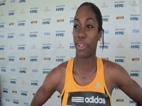Myasia Jacobs runner up Dream 100 at adidas Grand Prix 2011