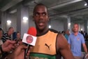 Nesta Carter after qualifying in first round of 100m Daegu 2011 World Champs