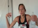Nicole Bush after steeple semis at USATF Outdoor Championships 2011
