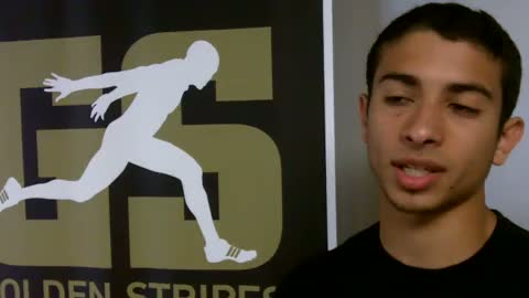 Omar Kaddurah before Dream Mile 2011 adidas Golden Stripes