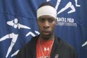 Omo Osaghae After 60m Hurdles Prelim 2010 NCAA Indoor Championships