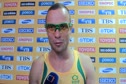 Oscar Pistorius after 400 semis and talking about his season at Daegu 2011 World Championships