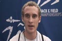 Patrick Casey After Qualifying for Final in 1 Mile Run 2010 NCAA Indoor Championships