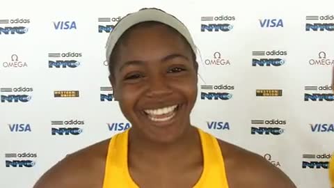 Peyton Chaney after Dream 100 at adidas Grand Prix 2011