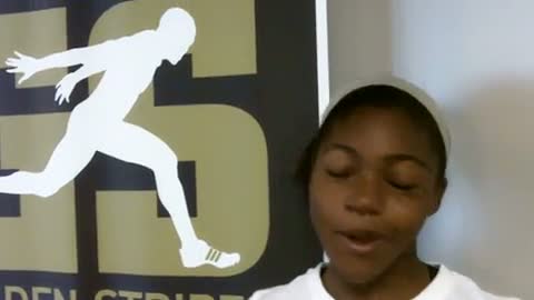 Peyton Chaney before Dream 100 2011 adidas Golden Stripes
