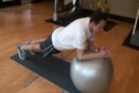 Physio ball plank series - exercise 2