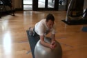 Physio ball plank series - exercise 3
