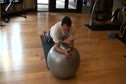 Physio ball plank series - exercise 4