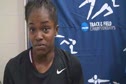 Pilar McShine After Qualifying for Final in 1 Mile Run 2010 NCAA Indoor Championships