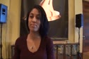 Queen Harrison before the 2010 Bowerman Awards