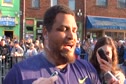 Reese Hoffa after 2nd place 2011 Kansas Relays Street Shot