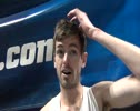 Rich Peters Post race mile final, runner up completing a breakout season at NCAA Indoor NCAA Champs 2012