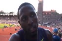 Richard Thompson after 3rd in 100 at 2010 Stockholm Diamond League