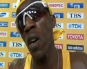 Ruben Ramolefi after Steeplechase final Daegu 2011 World Championships