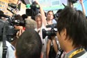 The guys capture near camera brawl in Mixed Zone at Daegu 2011 World Championships