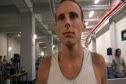 Ryan Gregson after waiting for qualifying word in 1500 prelims at Daegu 2011 Track World Championships