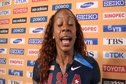 Sanya Richards after winning 400 prelim at Daegu 2011 World Champs