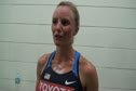 Shalane Flanagan after 7th place finish in 3125 at Daegu 2011 World Champs