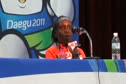 Sharon Cherop bronze medalist - Women's Marathon Press Conference