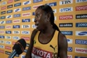Shericka Williams after qualifying 400m round 1 at Daegu 2011 World Champs