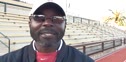 Stanford Coach Edrick Floreal after the 2010 Stanford Invite