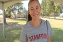 Stephanie Marcy Stanford before her last conference meet and first ever PAC-12 XC Champs