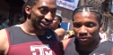 Texas A&M 4x200 after heats at 2010 Penn Relays