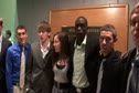 Texas A&M men and solo woman on Blue Carpet NCAA XC 2011