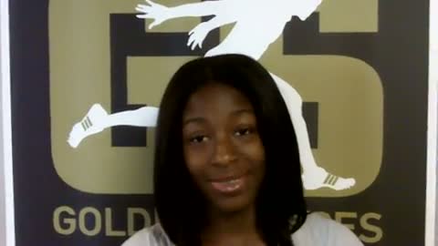 Tianna Valentine before Dream 100 2011 adidas Golden Stripes